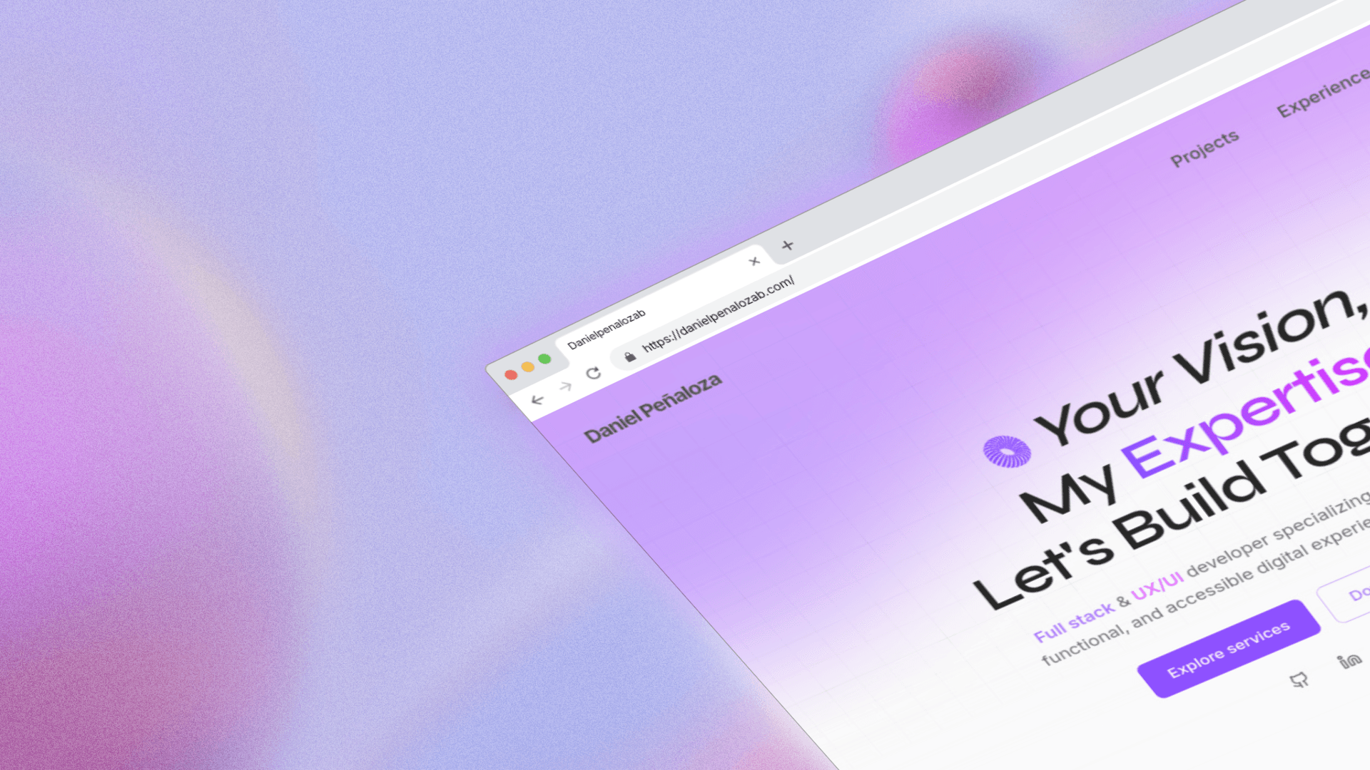 Daniel Peñaloza | Full Stack & UX/UI Developer Portfoli shot 2